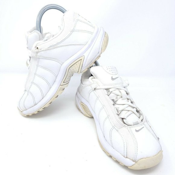Nike VXT Training Shoes Leather Athletic Women's 8 All White Sneakers 310215-101 - Picture 9 of 9